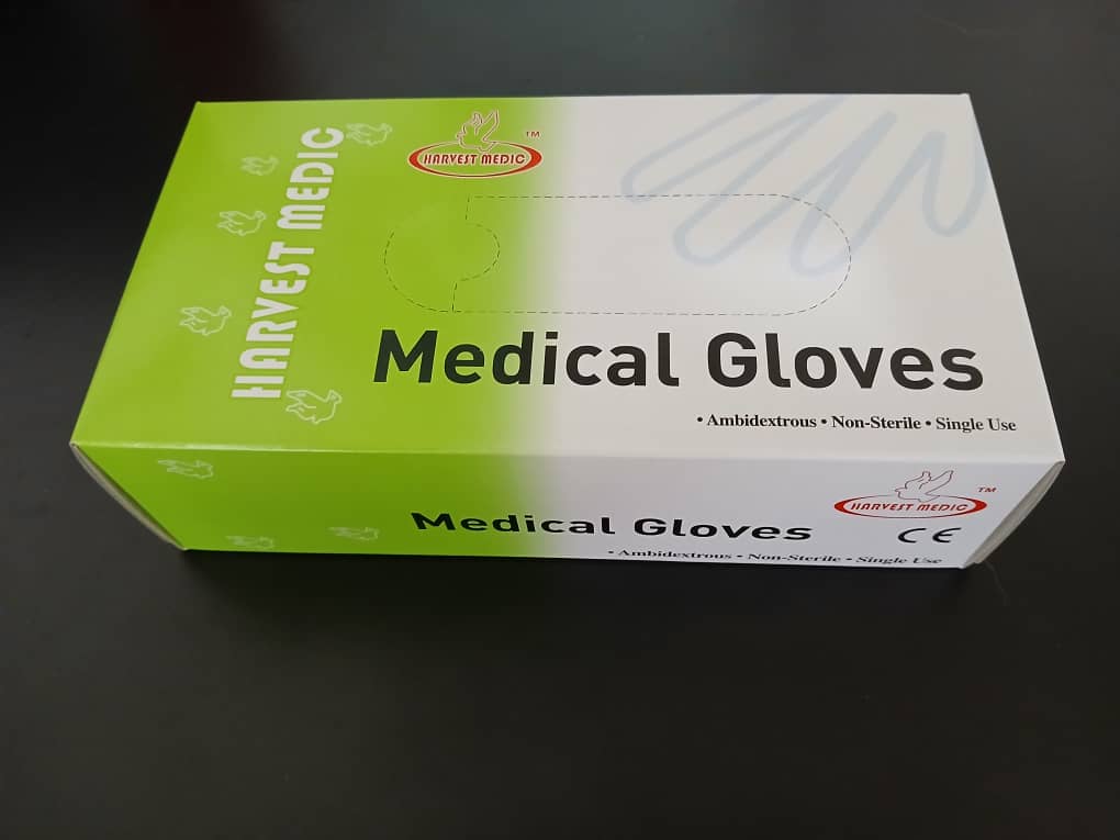 Blue Nitrile Examination Gloves Box